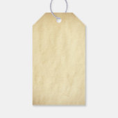 ヴィンテージフローリシッ結婚クの感謝 ギフトタグ (裏面)