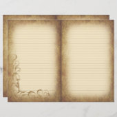 ヴィンテージフローリッシュオールドジャーナル紙 (正面/裏面)