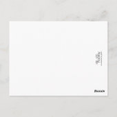 ヴィンテージフローリッシュホワイトありがとうフォトポストカード ポストカード (裏面)