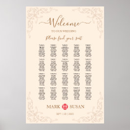 ヴィンテージフローリッ中国のク結婚フレーム ポスター