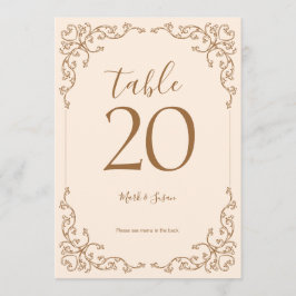 ヴィンテージフローリッ結婚シュのテーブルカード&メニュー プログラム