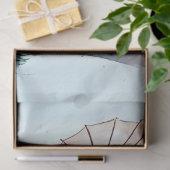 ヴィンテージフワフワのペルシャティール（緑がかった色）猫の切り離し 薄葉紙 (ギフト)