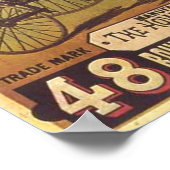 ヴィンテージフーサイクリスロード ポスター (角)