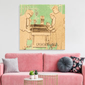 ヴィンテージフーズボール写真アートテーブルサッカー キャンバスプリント (インサイチュ (リビング))