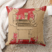 ヴィンテージフーズボール写真アートテーブルサッカー クッション (ブランケット)