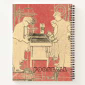 ヴィンテージフーズボール写真アートテーブルサッカー ノートブック (裏面)