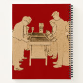 ヴィンテージフーズボール写真アートテーブルサッカー ノートブック (裏面)