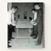 ヴィンテージフーズボール写真テーブルサッカー ノートブック (裏面)