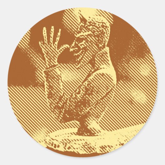 ヴィンテージフードオーナメントシール ラウンドシール (正面)