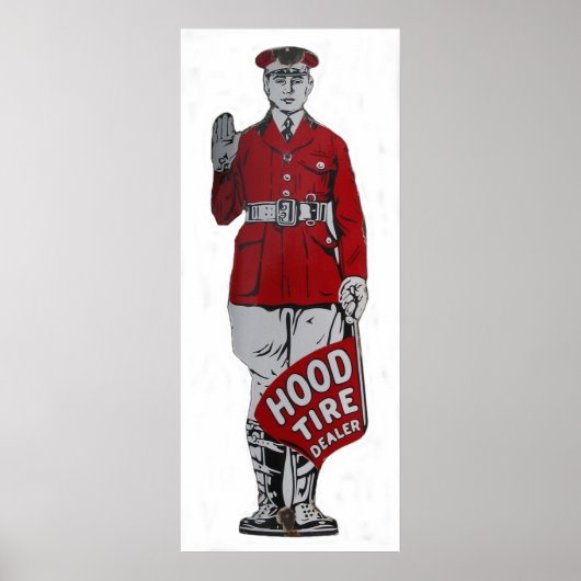ヴィンテージフードタイヤディーラー標識 ポスター (正面)