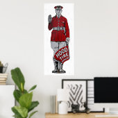 ヴィンテージフードタイヤディーラー標識 ポスター (ホームオフィス)