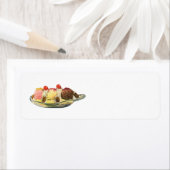 ヴィンテージフードデザート、バナナスプリットさくらんぼ ラベル (インサイチュ)