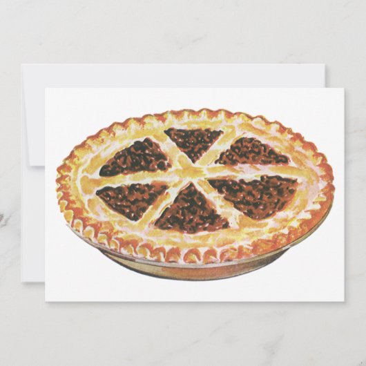 ヴィンテージフードデザート、フレッシュ焼いたペカンパイ (正面)