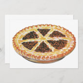 ヴィンテージフードデザート、フレッシュ焼いたペカンパイ (正面/裏面)