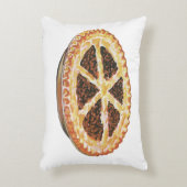 ヴィンテージフードデザート、フレッシュ焼いたペカンパイ アクセントクッション (正面(垂直))