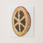 ヴィンテージフードデザート、フレッシュ焼いたペカンパイ ジグソーパズル (縦)