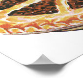 ヴィンテージフードデザート、フレッシュ焼いたペカンパイ ポスター (角)