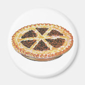 ヴィンテージフードデザート、フレッシュ焼いたペカンパイ マグネット (正面)