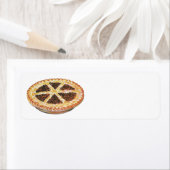 ヴィンテージフードデザート、フレッシュ焼いたペカンパイ ラベル (インサイチュ)