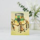 ヴィンテージフードハニーオーガニックビーズ踊りジャー (スタンド正面)