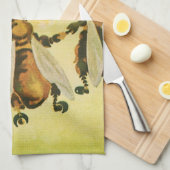 ヴィンテージフードハニーオーガニックビーズ踊りジャー キッチンタオル (四つ折り)