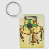 ヴィンテージフードハニーオーガニックビーズ踊りジャー キーホルダー (正面)