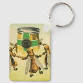 ヴィンテージフードハニーオーガニックビーズ踊りジャー キーホルダー (裏面)