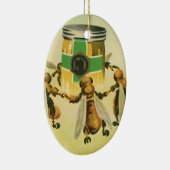 ヴィンテージフードハニーオーガニックビーズ踊りジャー セラミックオーナメント (右)