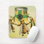 ヴィンテージフードハニーオーガニックビーズ踊りジャー マウスパッド (マウス)