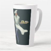 ヴィンテージフードビジネス、ペストリーデザート付きベーカー カフェラテマグ (右アングル)