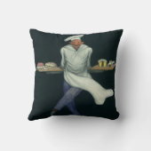 ヴィンテージフードビジネス、ペストリーデザート付きベーカー クッション (裏面)