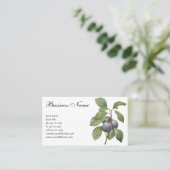 ヴィンテージフードフルーツパープルガーデンプラムズバイルドゥート 名刺 (スタンド正面)