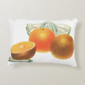 ヴィンテージフードフルーツ熟オレンジ果肉朝食 アクセントクッション (裏面)