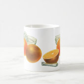 ヴィンテージフードフルーツ熟オレンジ果肉朝食 コーヒーマグカップ (中央)