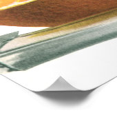 ヴィンテージフードフルーツ熟オレンジ果肉朝食 ポスター (角)