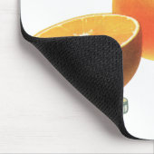 ヴィンテージフードフルーツ熟オレンジ果肉朝食 マウスパッド (コーナー)