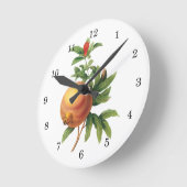 ヴィンテージフードフルーツ、ザクロRedoute ラウンド壁時計 (傾斜)