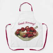 ヴィンテージフードヘルシーブレックファーストシリアルイチゴ エプロン (正面)