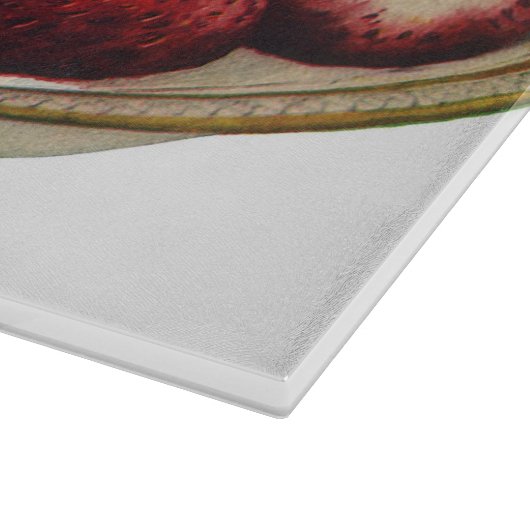 ヴィンテージフードヘルシーブレックファーストシリアルイチゴ カッティングボード (角)