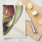 ヴィンテージフードヘルシーブレックファーストシリアルイチゴ キッチンタオル (四つ折り)