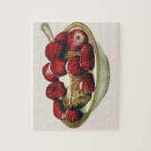 ヴィンテージフードヘルシーブレックファーストシリアルイチゴ ジグソーパズル (縦)