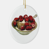 ヴィンテージフードヘルシーブレックファーストシリアルイチゴ セラミックオーナメント (右)