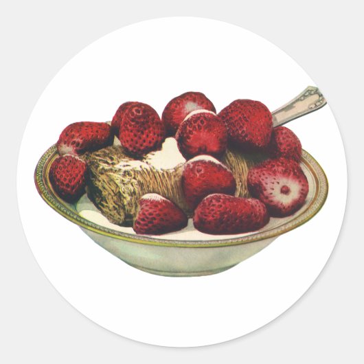 ヴィンテージフードヘルシーブレックファーストシリアルイチゴ ラウンドシール (正面)