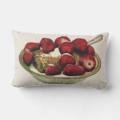 ヴィンテージフードヘルシーブレックファーストシリアルイチゴ ランバークッション (裏面)