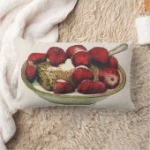 ヴィンテージフードヘルシーブレックファーストシリアルイチゴ ランバークッション (ブランケット)