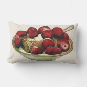 ヴィンテージフードヘルシーブレックファーストシリアルイチゴ ランバークッション (正面)