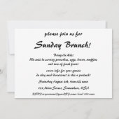 ヴィンテージフードヘルシーブレックファーストシリアルイチゴ 招待状 (裏面)