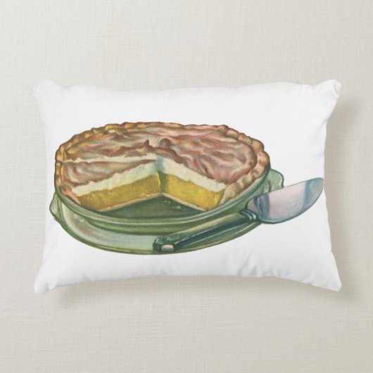 ヴィンテージフードレモンメレンゲパイデザート アクセントクッション (正面)