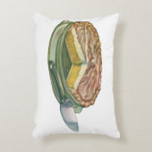 ヴィンテージフードレモンメレンゲパイデザート アクセントクッション (正面(垂直))