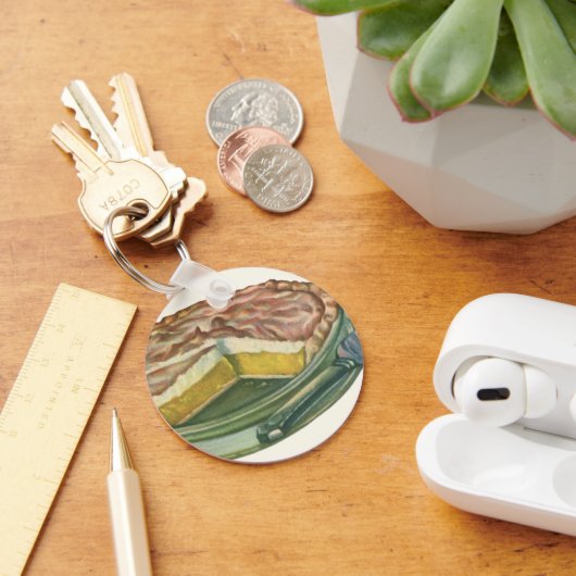 ヴィンテージフードレモンメレンゲパイデザート キーホルダー (デスク)